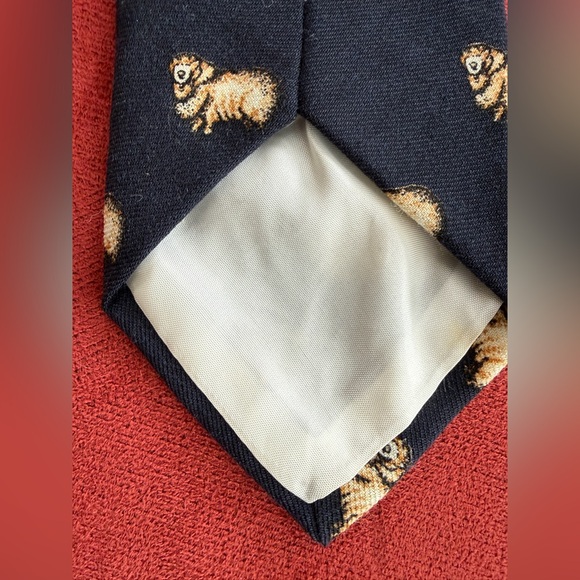 Unique Woolaby Necktie Pure Wool, Made in Australia Novelty Design Rams Sheep - Picture 6 of 9